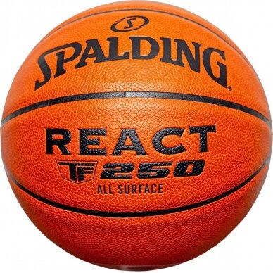 Krepšinio kamuolys Spalding React TF-250, dydis 5