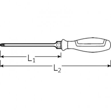 Kryžminis atsuktuvas STAHLWILLE 4632SK 2 1