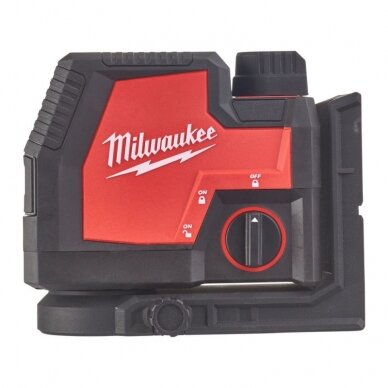 Kryžminis lazerinis nivelyras MILWAUKEE L4CLLP-301C 1