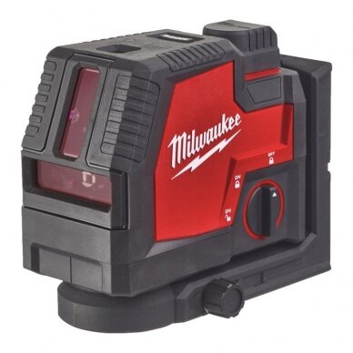 Kryžminis lazerinis nivelyras MILWAUKEE L4CLLP-301C