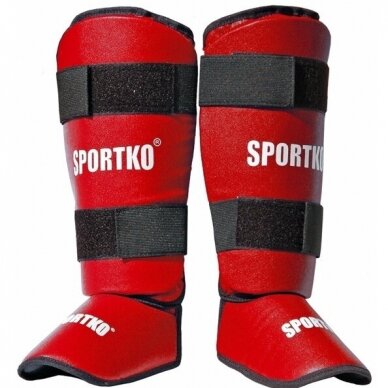 L Kojų / blauzdų apsaugos SportKO 331 Red