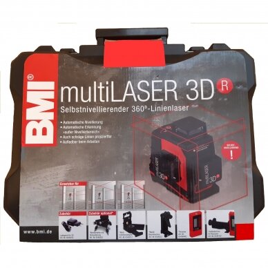 Lazerinis nivelyras BMI multiLASER 3D R 2