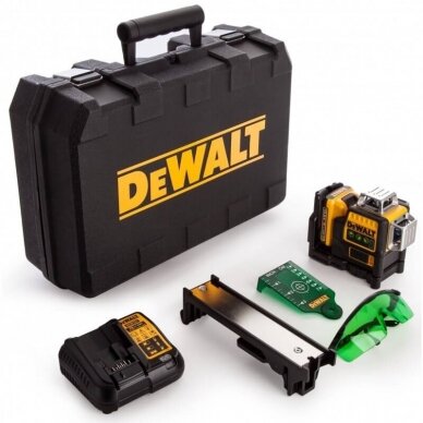 Lazerinis nivelyras DeWALT DCE089D1G 10,8V