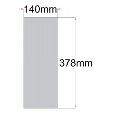 Lentynėlė stiklinė 140x378 mm šlifuota