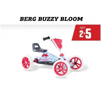 Mašinėlė vaikams 2-5m. Berg Buzzy Bloom (iki 30kg/120cm) 6