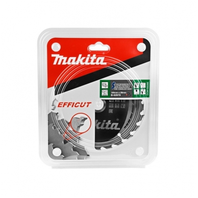 Medžio pjovimo diskas MAKITA Efficut 165x20x1,4mm 25T 23° 5