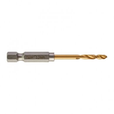 Metalo grąžtai MILWAUKEE Shockwave HSS-G TIN, 2vnt. 2,0 mm 3