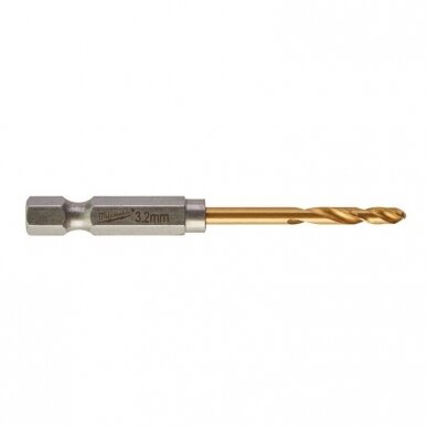 Metalo grąžtai MILWAUKEE Shockwave HSS-G TIN, 2vnt. 4,0 mm