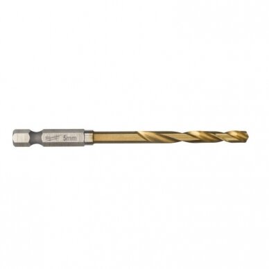 Metalo grąžtas MILWAUKEE Shockwave HSS-G TIN Ø 4.8 mm 2