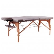 Mobilus medinis masažo stalas 2 dalių inSPORTline Taisage (pilkas)