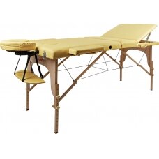 Mobilus medinis masažo stalas 3 dalių inSPORTline Japane - Gold