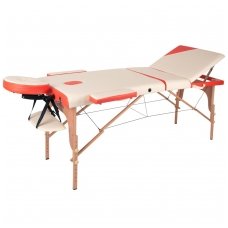 Mobilus medinis masažo stalas 3 dalių inSPORTline Japane (oranžinis)