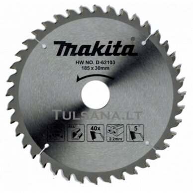 Pjovimo diskas aliuminiui MAKITA 185x30x2,2mm T40 5°