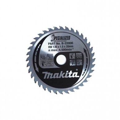 Pjovimo diskas MAKITA 136x20x1,5mm 36T 20° 1