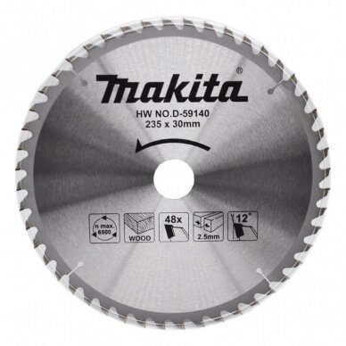 Pjovimo diskas MAKITA 235x30x2,5mm 48T 12°