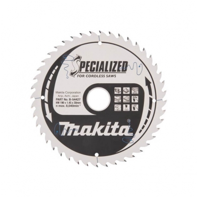 Pjovimo diskas MAKITA HM 190x30x1,45mm, 44T 23°