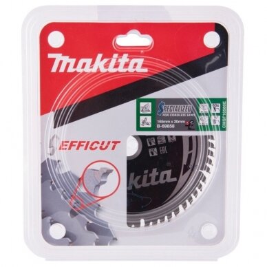 Pjovimo diskas medžiui MAKITA 165x20x1,85mm 60T, 10° 1