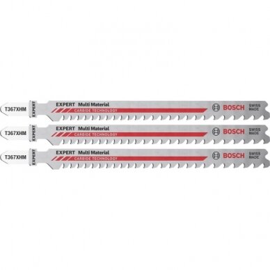 Pjūkleliai BOSCH Expert Multi Material T 367 XHM, 3vnt.