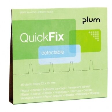 Pleistrai su metalo juostele PLUM QuickFix, 45vnt.