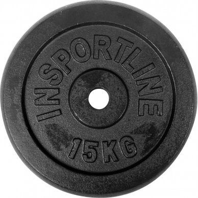 Plieninis svoris grifui 30mm inSPORTline 15kg