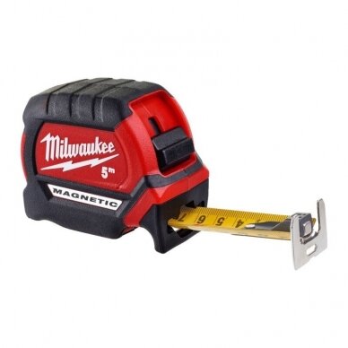 Profesionali magnetinė ruletė MILWAUKEE 10 m 1