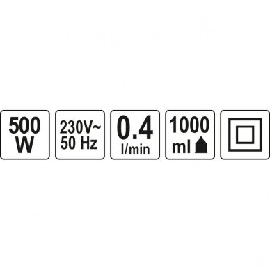 Pulverizatorius elektrinis 500W Yato 2