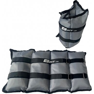 Rankų ir kojų svoriai EB Fit, 14kg (2x7kg), pilki