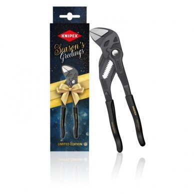 Replės-veržliaraktis kalėdinėje pakuotėje KNIPEX 8601 180mm