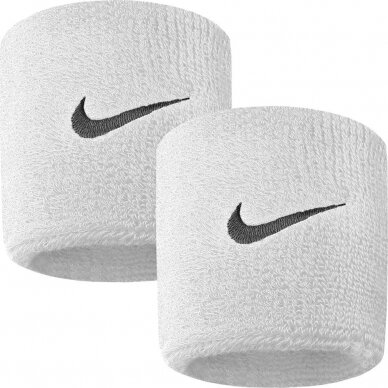 Riešinės Nike Swoosh, 2vnt., baltos