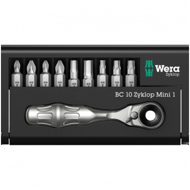 Rinkinys Bit-Check BR9 10vnt. WERA 1