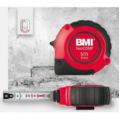 Ruletė BMI twoCOMP su magnetu (3 m) 1