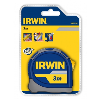 Ruletė „IRWIN" 3 m / 13 mm, blisteryje