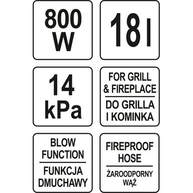 Siurblys pelenams 800W, 18L Vorel 72928 4