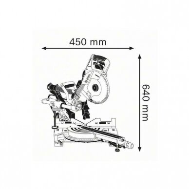 Skersinio pjovimo staklės BOSCH GCM 8 SDE Professional 6