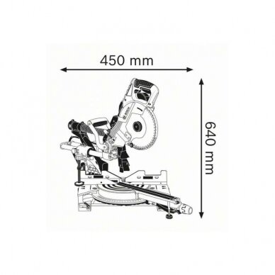 Skersinio pjovimo staklės BOSCH GCM 8 SDE Professional 5