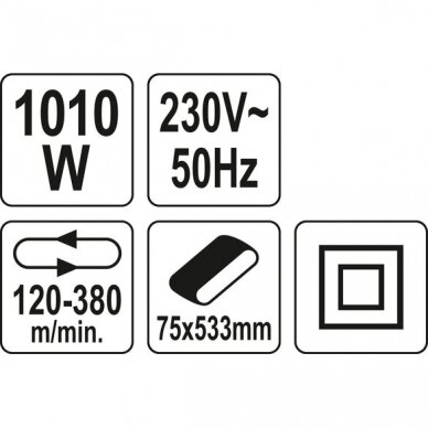 Šlifuoklis juostinis 1010W Yato 3