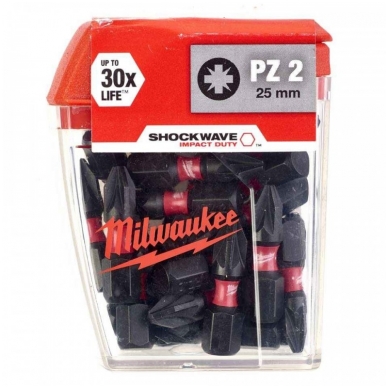 Smūginis sukimo antgalis MILWAUKEE PZ2x25 1 vnt. 1