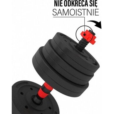 Štangos ir hantelių rinkinys One Fitness Sgpo30, 30Kg 11