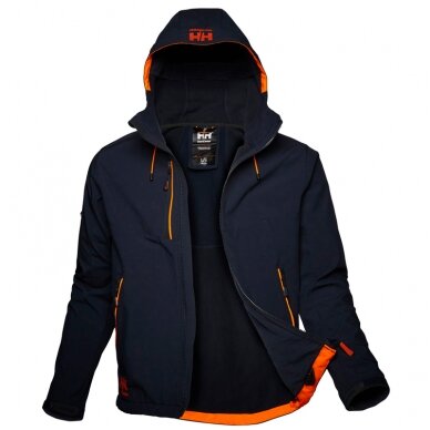 Striukė HELLY HANSEN Chelsea Evolution Hooded Softshell, mėlyna L 1