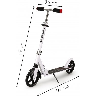 Sulankstomas miesto paspirtukas Eco Toys, Baltas 4