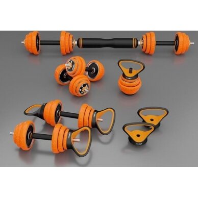 Svorių rinkinys HMS Pro Set SGZ220, 6in1, 20kg 7