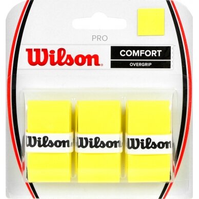 Teniso raketės apvija Wilson Pro Comfort WRZ4014YE, geltona, 3vnt.