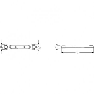 Terkšlinis raktas STAHLWILLE 25 16x18 mm 1