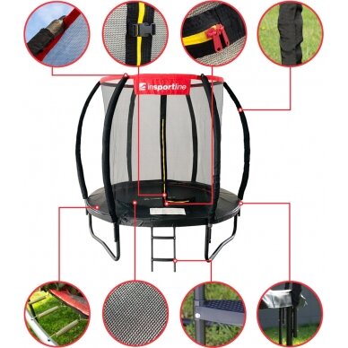 Trampoline Set inSPORTline Flea PRO 183 cm 2