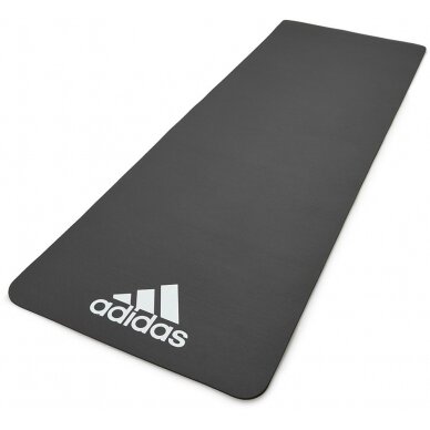 Treniruočių kilimėlis Adidas Fitness 7 mm, pilkas