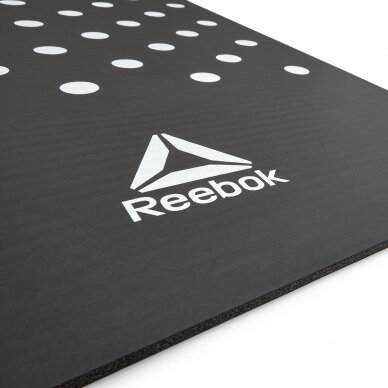 Treniruočių kilimėlis Reebok Spots 7 mm, juodas 3