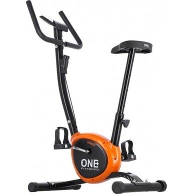 Treniruoklis One Fitness Rw3011, juodas-oranžinis