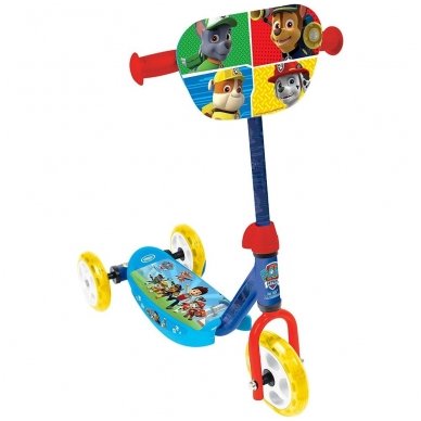 Vaikiškas triratis paspirtukas nuo 2m. vaikams (iki 20kg)  Paw Patrol