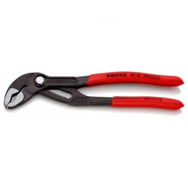 Vamzdinės replės KNIPEX Cobra 8701180SB 180mm