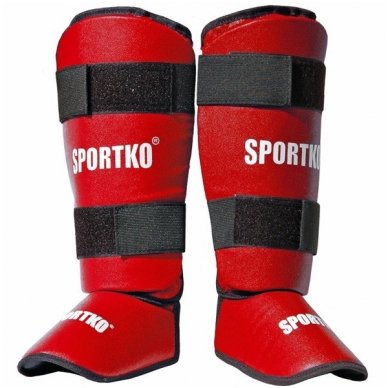 XL Kojų / blauzdų apsaugos SportKO 331 Red